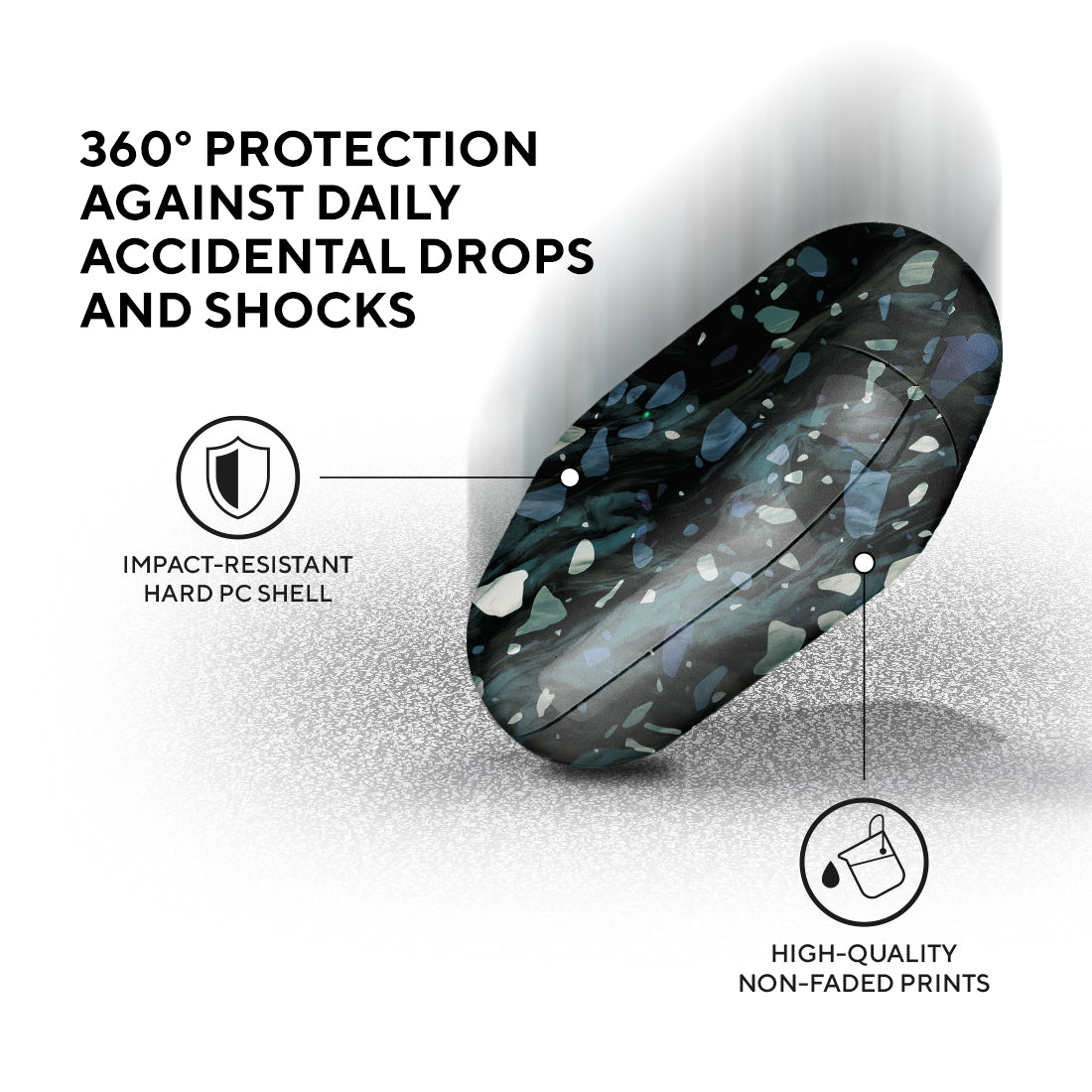 北歐水磨石 | 客製化 AirPods 3 保護殼