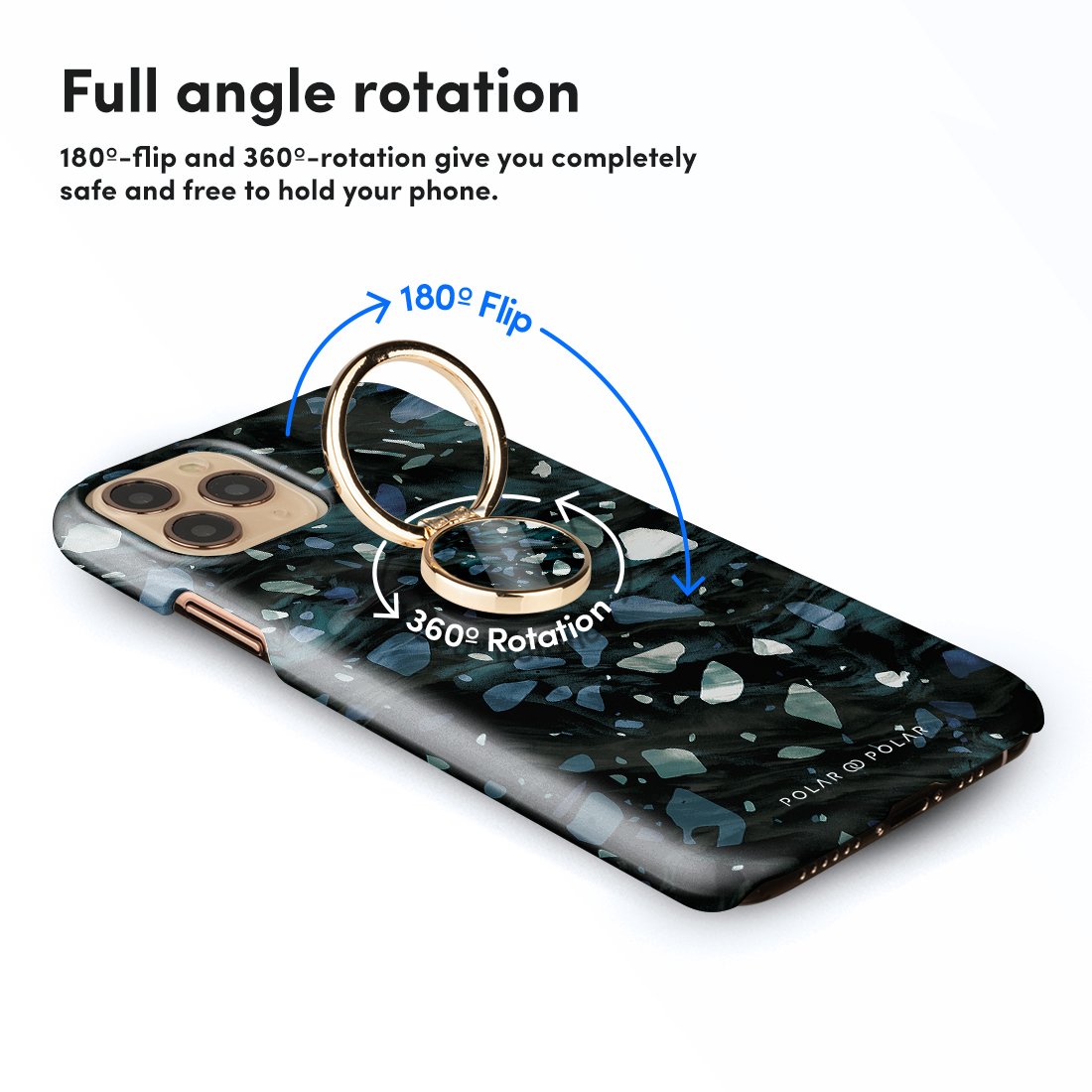 Nordic Terrazzo Gem | Phone Ring Holder  (Non-MagSafe)