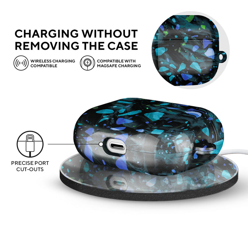 Ocean Terrazzo Gem | Custom AirPods 3 Case