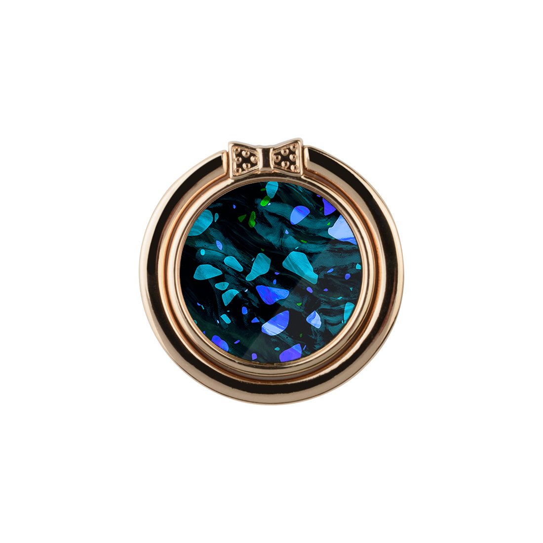 Ocean Terrazzo Gem Adhesive Phone Ring Holder
