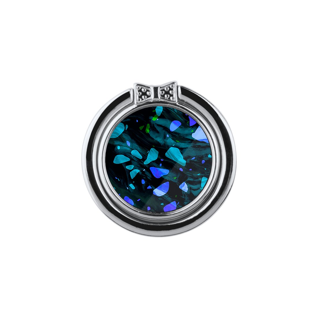 Ocean Terrazzo Gem Adhesive Phone Ring Holder