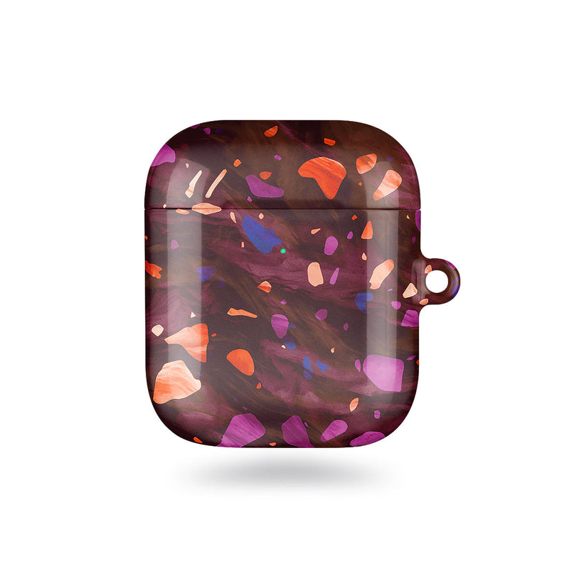 Paprika Terrazzo Gem | Custom AirPods Case