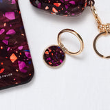 Paprika Terrazzo Gem | Phone Ring Holder