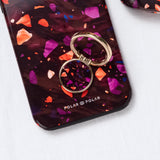 Paprika Terrazzo Gem | Phone Ring Holder