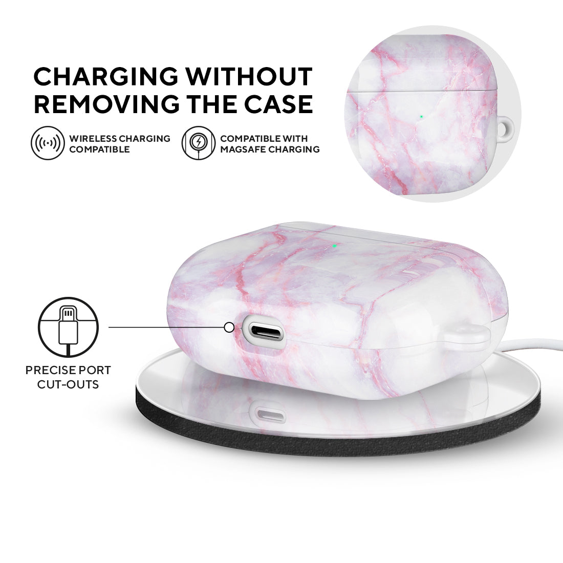 Pink White | Custom AirPods Pro Case