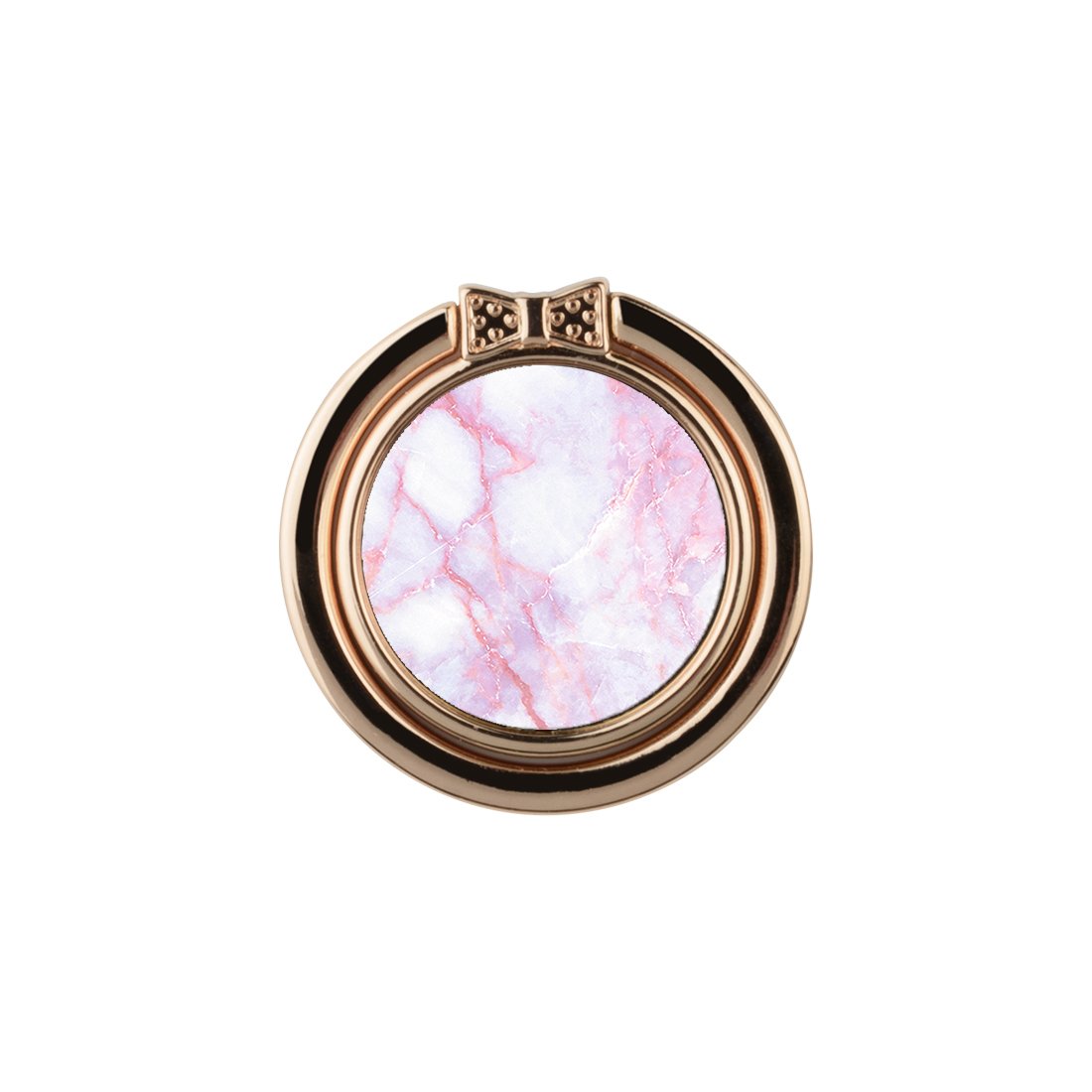 Pink White Adhesive Phone Ring Holder