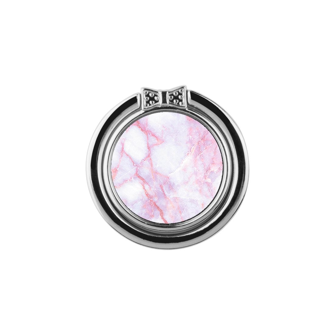 Pink White Adhesive Phone Ring Holder