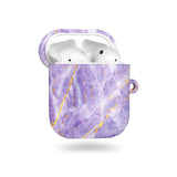 紫色沙金紋 客製化 AirPods 保護殼