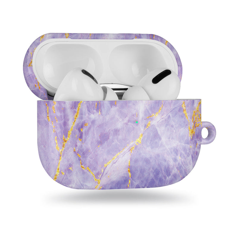 紫色沙金紋 客製化 AirPods Pro 保護殼