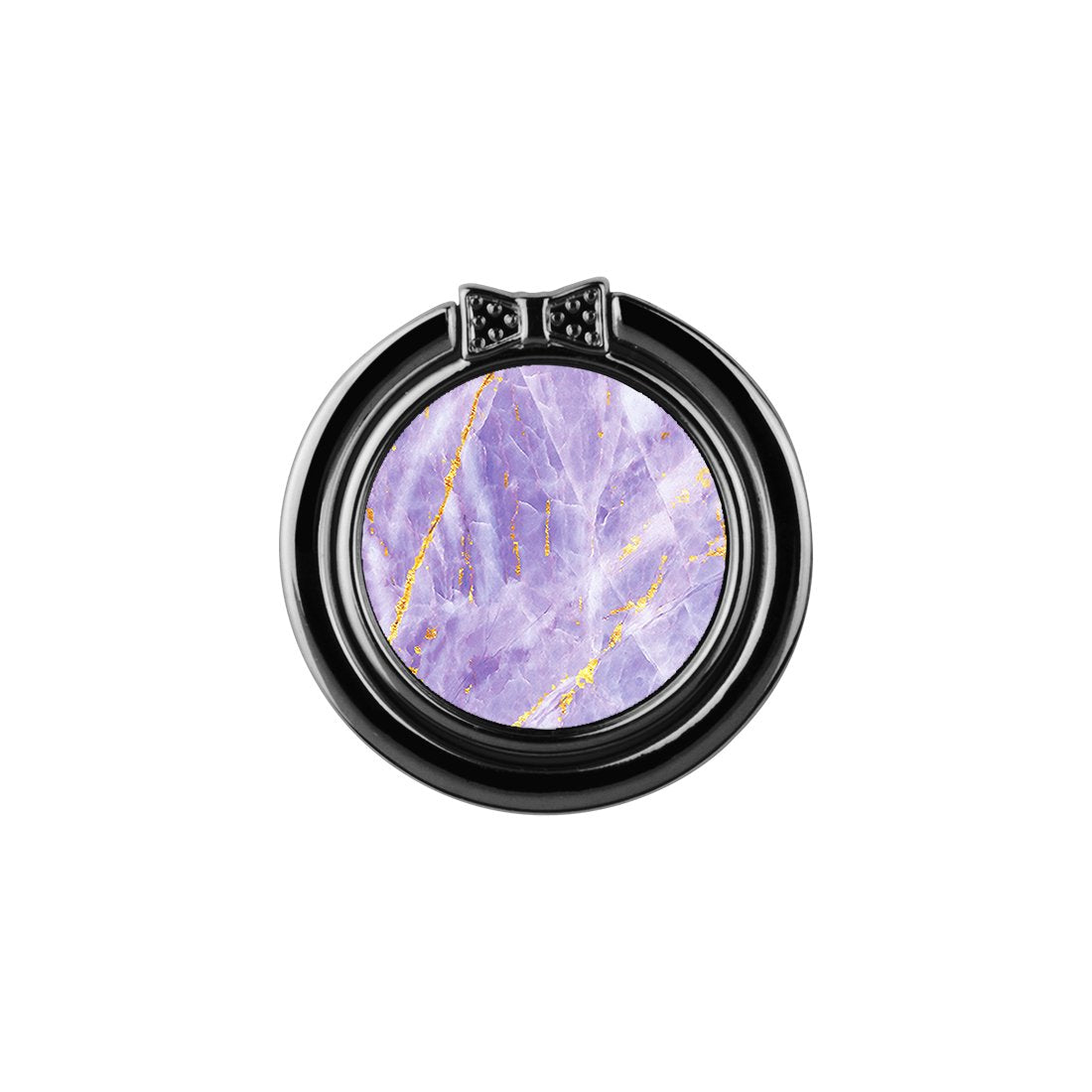 紫色沙金紋 手機扣環支架（非磁吸）