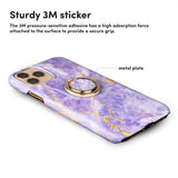 紫色沙金紋 客製化 手機扣環支架