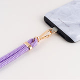 Purple Crossbody Phone Strap with Card