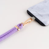 紫色手機掛繩 連夾片 掛頸/斜背兩用