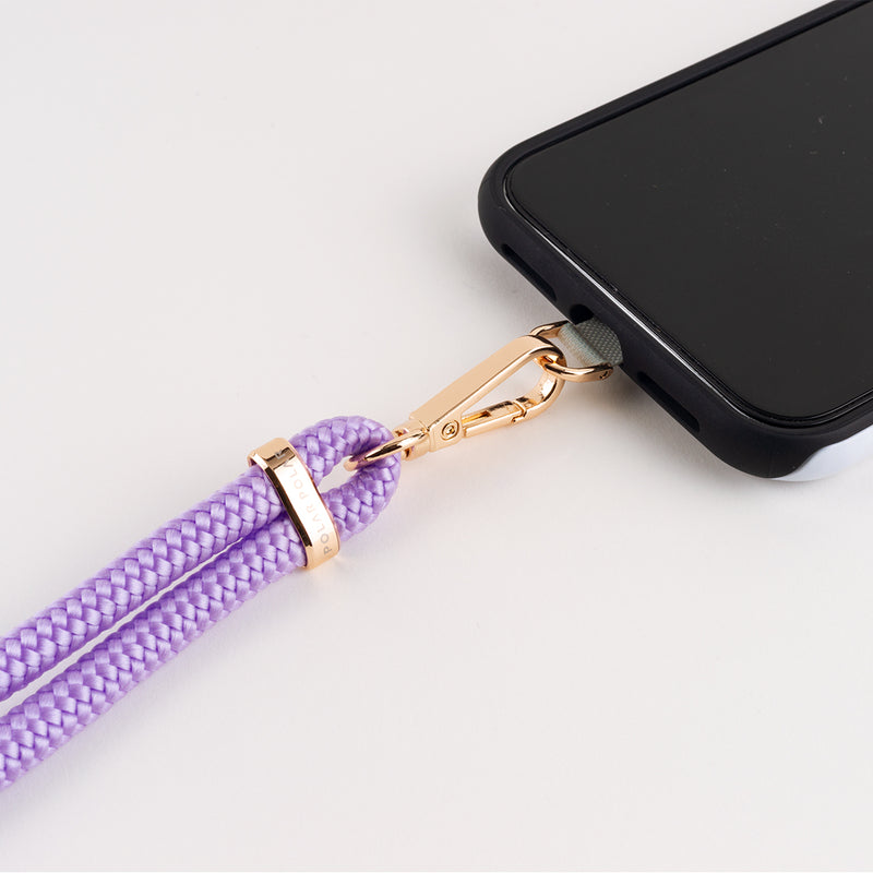 Purple Crossbody Phone Strap with Card