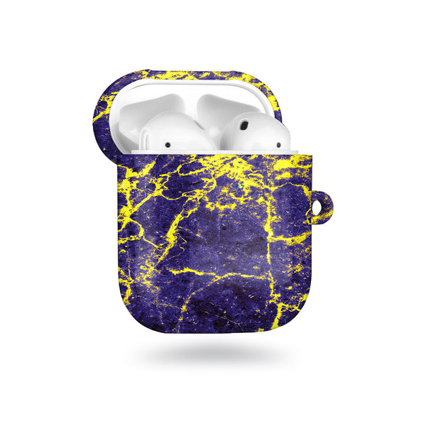 紫夜雲石紋 客製化 AirPods 保護殼