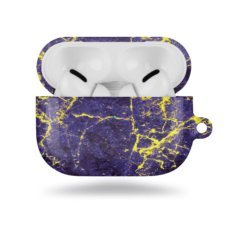 紫夜雲石紋 客製化 AirPods Pro 保護殼