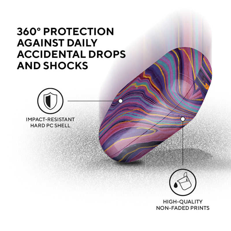 紫色流沙紋 | 客製化 AirPods 3 保護殼