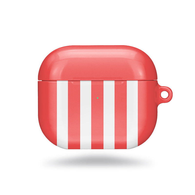 Scarlet Stripe | Custom AirPods 3 Case