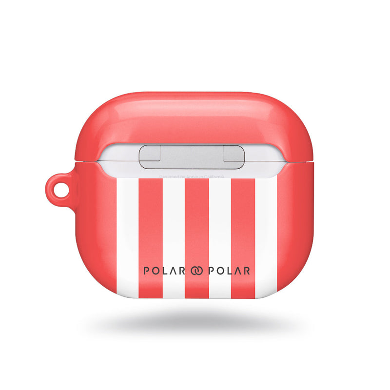 Scarlet Stripe | Custom AirPods 3 Case