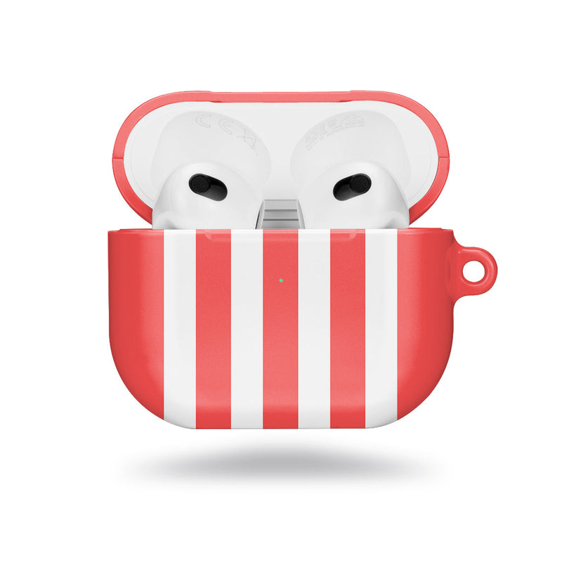 Scarlet Stripe | Custom AirPods 3 Case