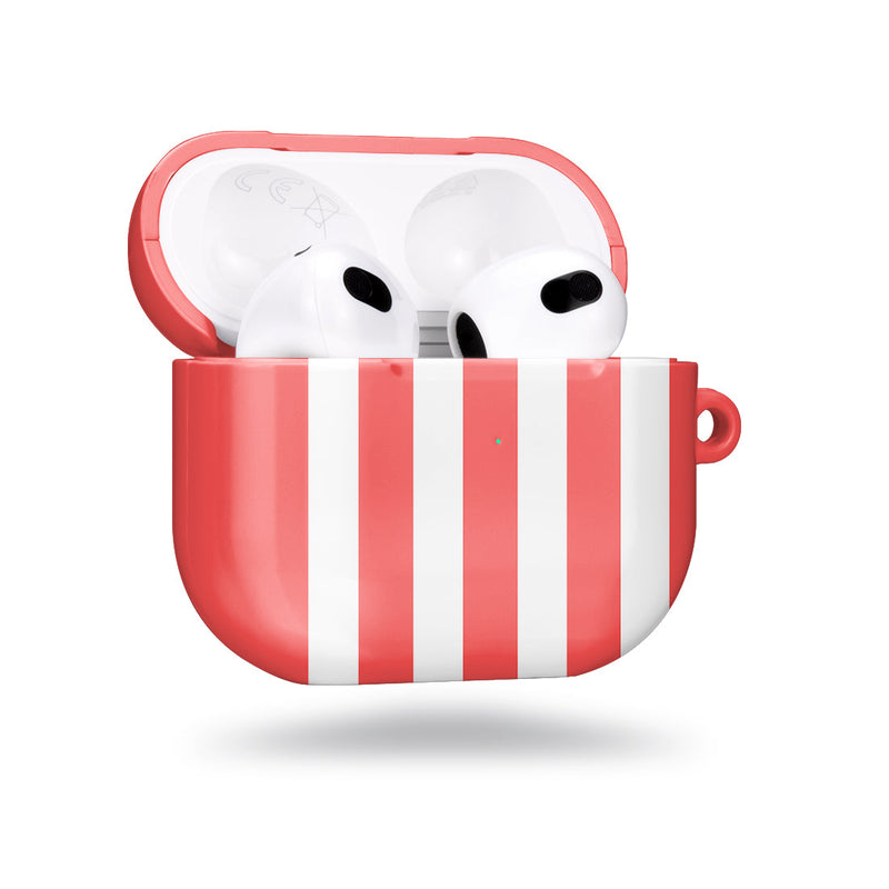 Scarlet Stripe | Custom AirPods 3 Case
