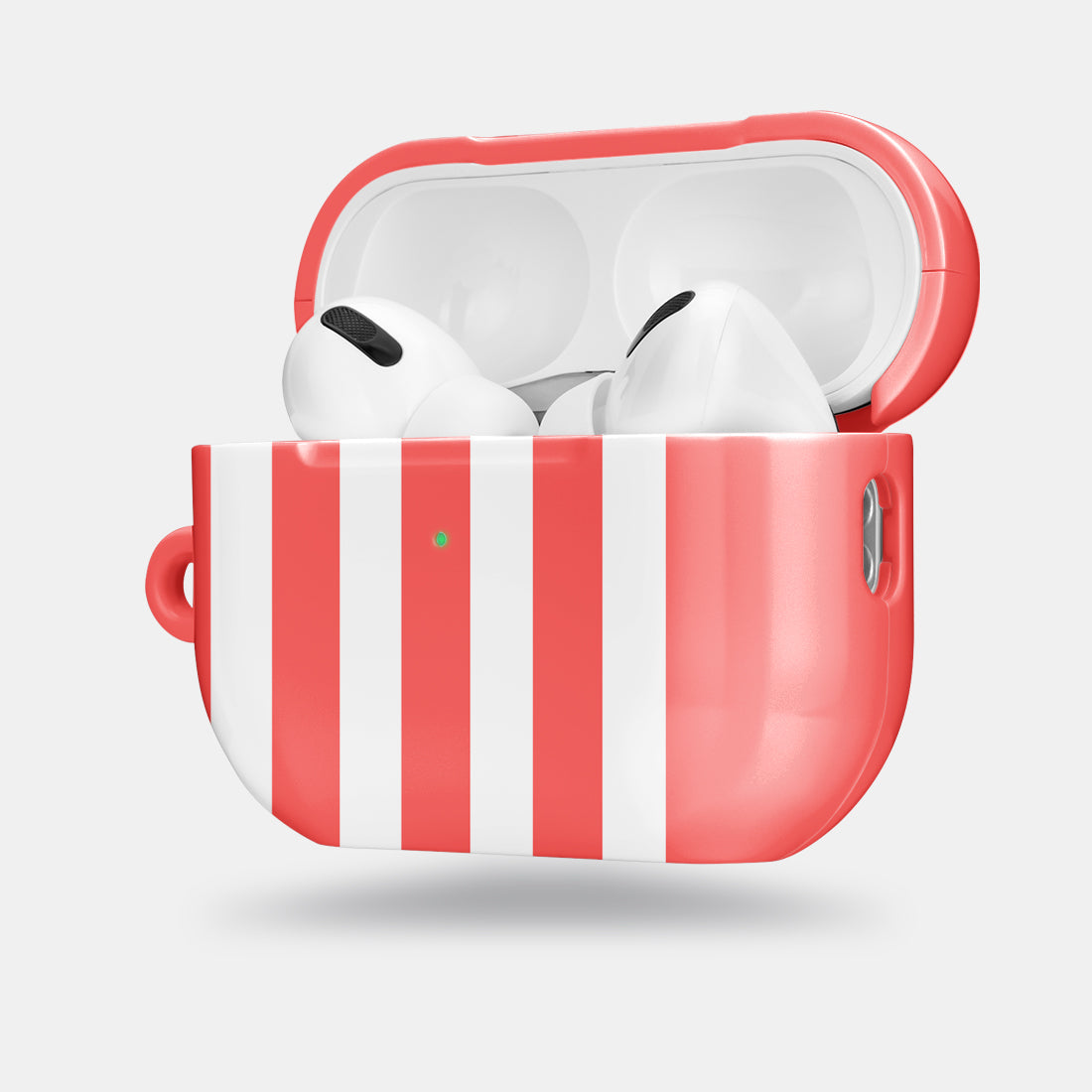 斐紅色直紋 | 客製化 AirPods Pro 2 耳機保護套