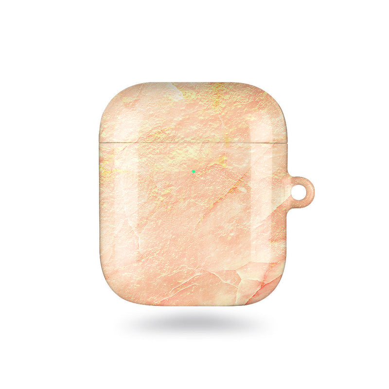 粉色雲石紋 AirPods 保護殼