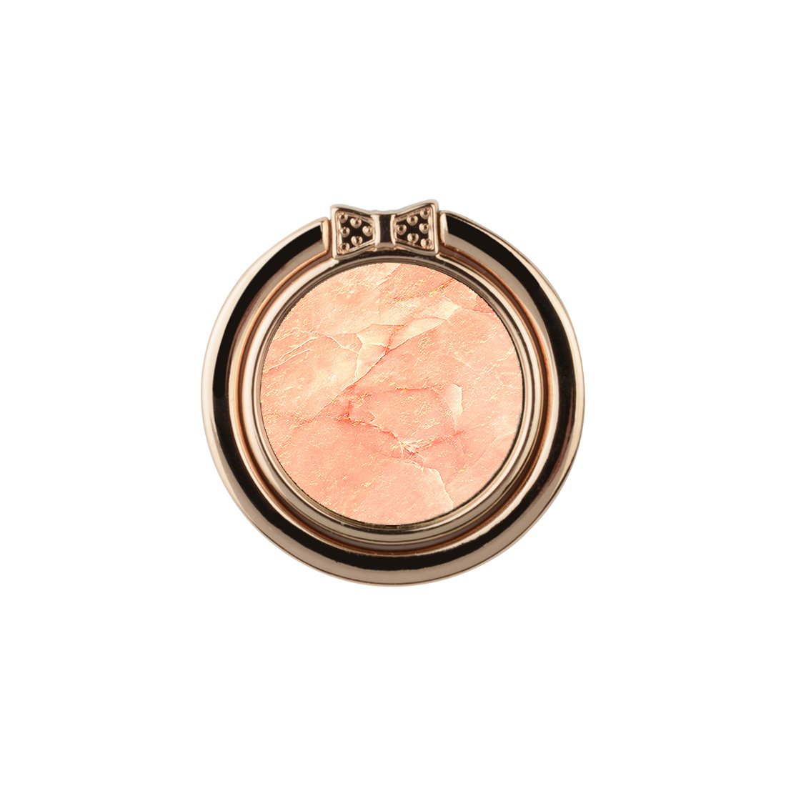 粉色雲石紋 客製化 手機扣環支架（非磁吸）