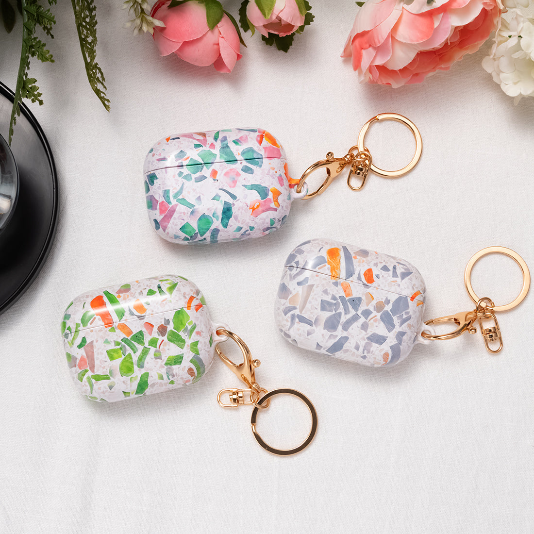 Terrazzo Green | Custom AirPods 3 Case