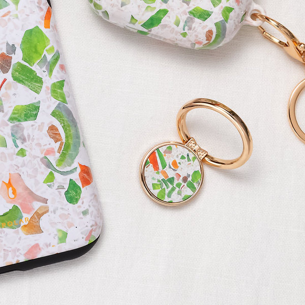 Terrazzo Green | Phone Ring Holder