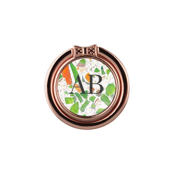 Terrazzo Green | Custom Phone Ring Holder