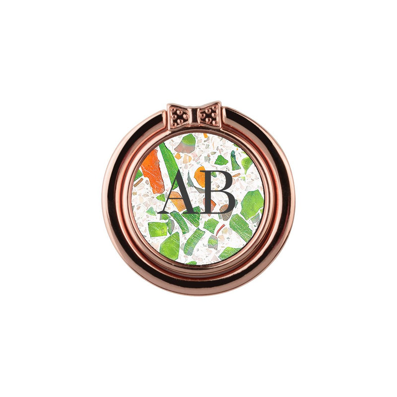 Terrazzo Green | Custom Phone Ring Holder