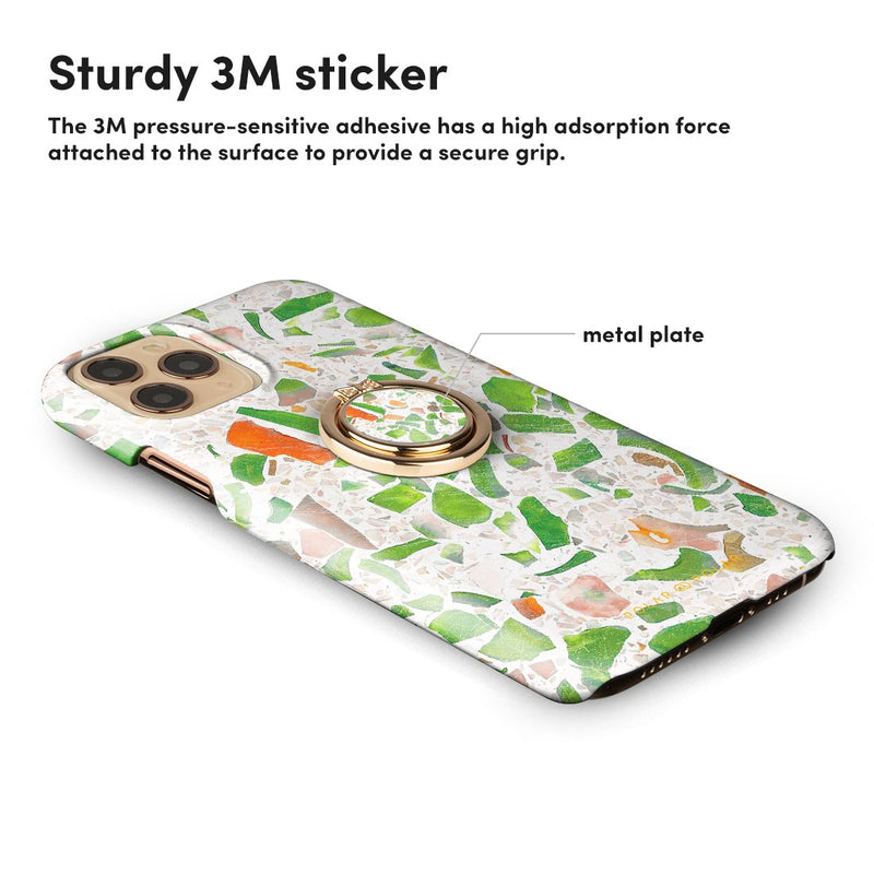 Terrazzo Green | Phone Ring Holder
