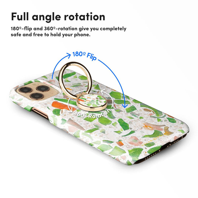 Terrazzo Green | Phone Ring Holder