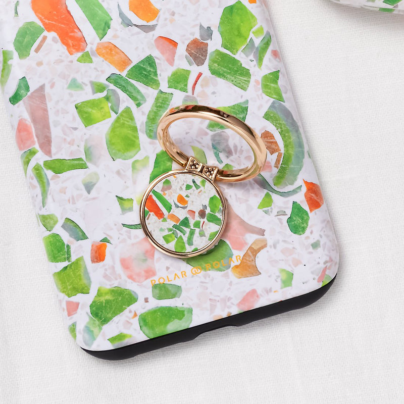 Terrazzo Green | Phone Ring Holder