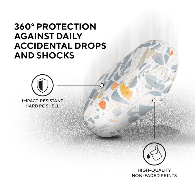 灰色水磨石 | 客製化 AirPods 3 保護殼