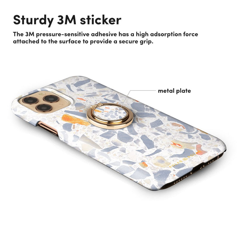 Terrazzo Grey | Phone Ring Holder