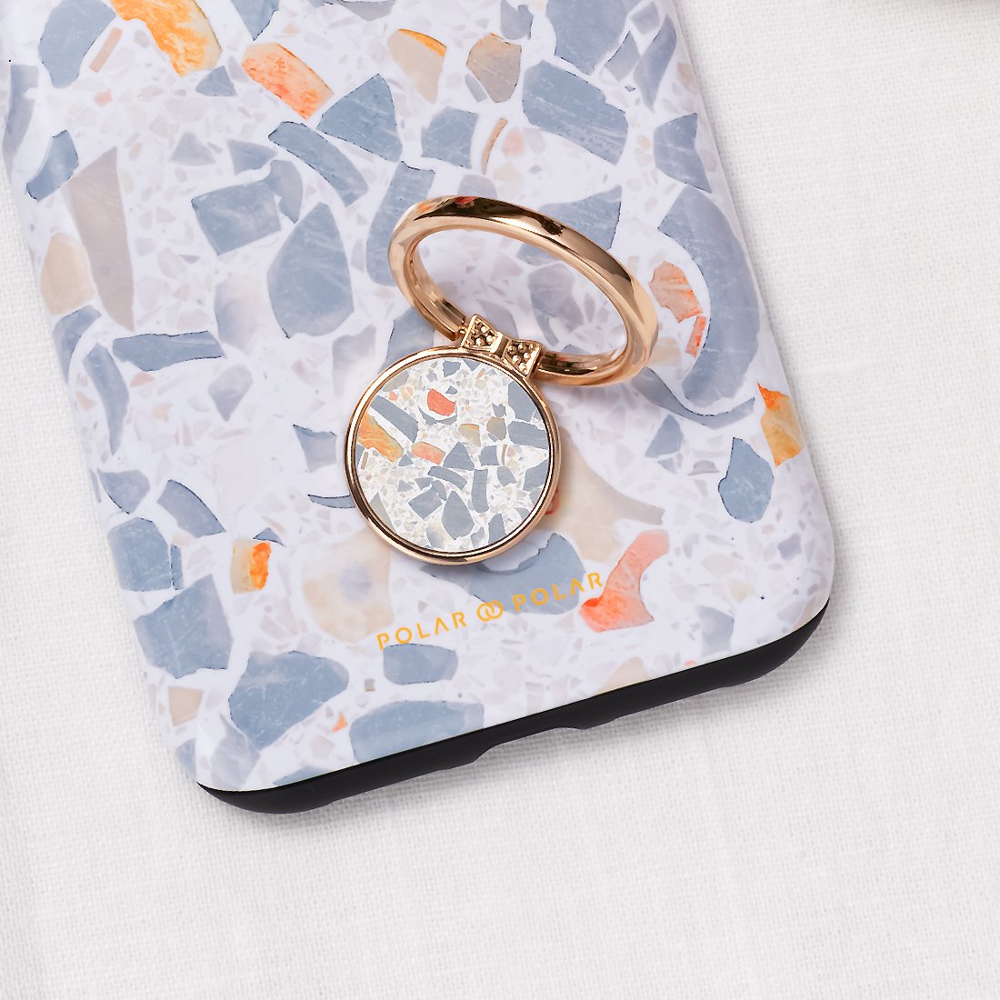 Terrazzo Grey | Phone Ring Holder  (Non-MagSafe)