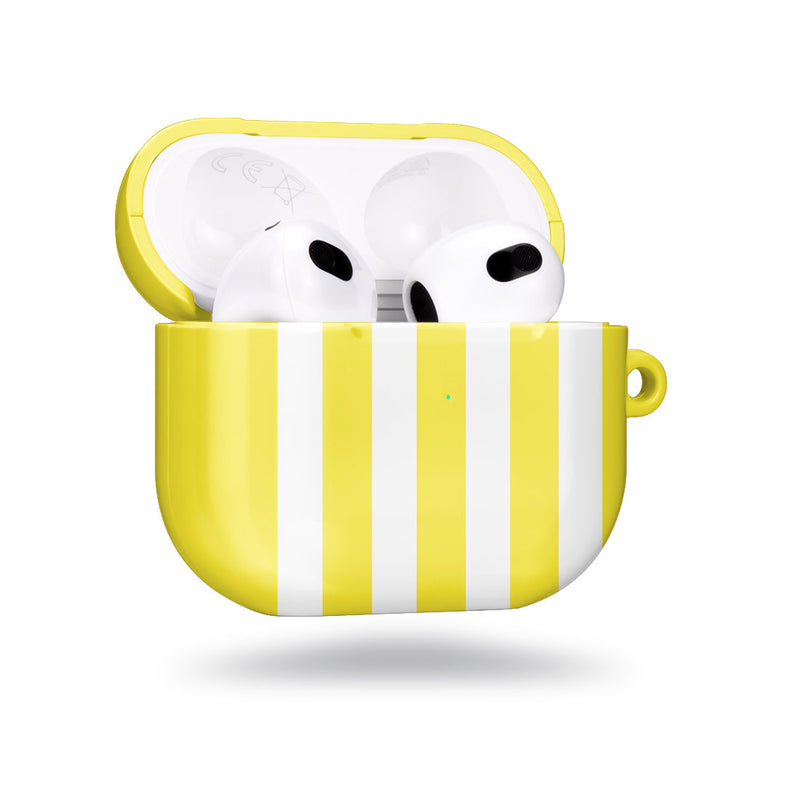 黃色直紋 | 客製化 AirPods 3 保護殼