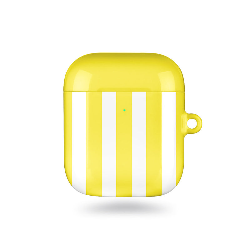 黃色直紋 AirPods 保護殼