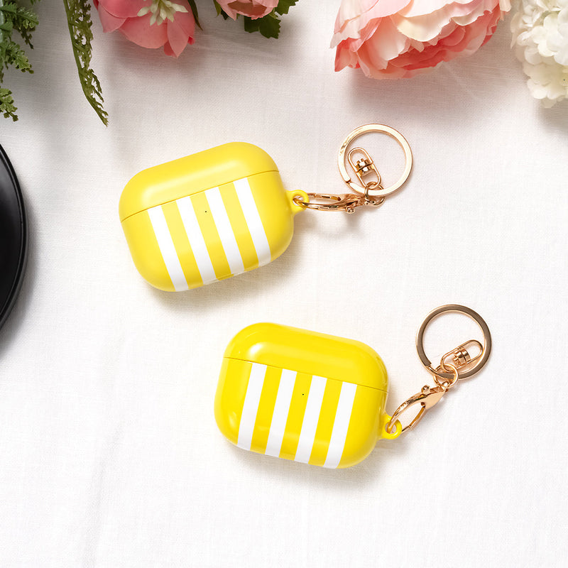 Yellow Stripe | Custom AirPods Case