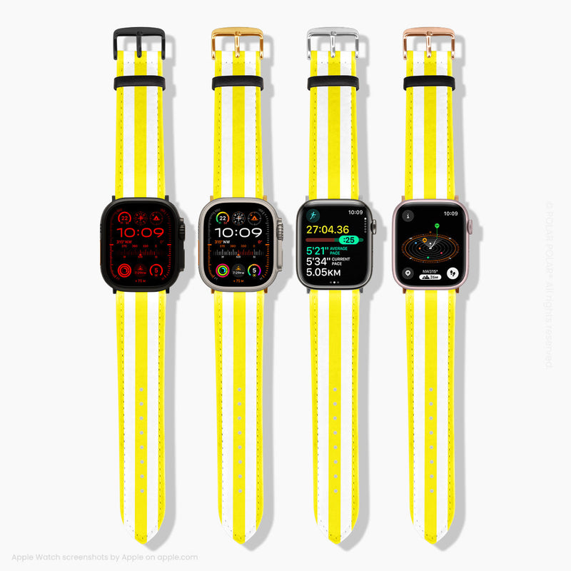 Yellow Stripe Apple Watch Band POLAR POLAR